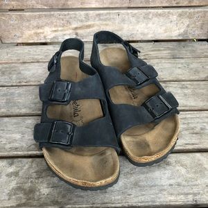 Birkenstock black leather Milano- men’s size 9